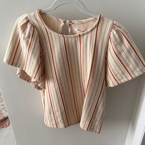 Madewell Multicolor Striped Blouse